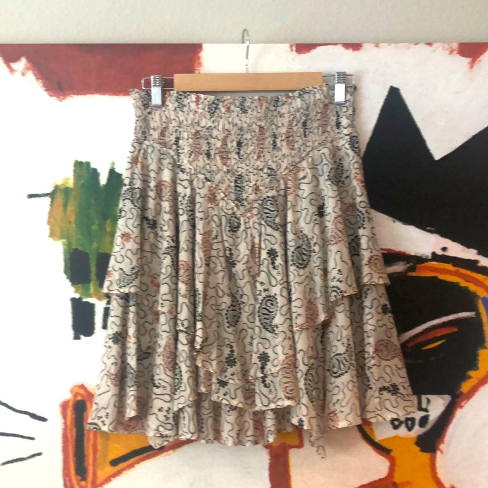 Isabel Marant Etoile ruched multi-tiered mini skirt